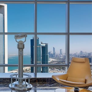 Etihad Tower Observation Deck with coffee or tea and slice of cake – Experiences Cdxb.com Special Offers, Deals & Discounts in Canada