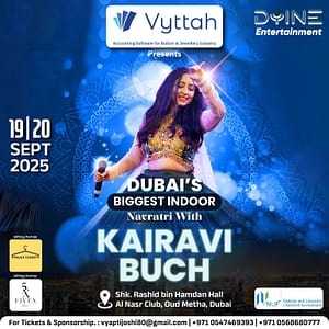Dandiya with Kairavi 2025 Live in Dubai – Desi Events Cdxb.com Special Offers, Deals & Discounts in Canada