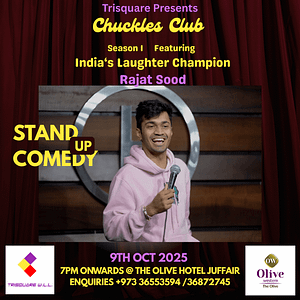 Chuckles Club Season 1 Presenting Rajat Sood in Bahrain – Comedy Events Cdxb.com Special Offers, Deals & Discounts in Canada