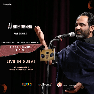 Haafi Hazir Hain by Tehzeeb Haafi at Warehouse Four in Dubai – Concerts Cdxb.com Special Offers, Deals & Discounts in Canada