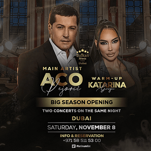 Aco Pejovic Live concert – Katarina Grujic Warm up – Concerts Cdxb.com Special Offers, Deals & Discounts in Canada