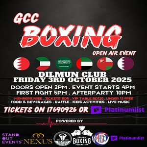 Domestic Boxing, Open Air Event at Dilmun Club, Bahrain – Sports Events Cdxb.com Special Offers, Deals & Discounts in Canada