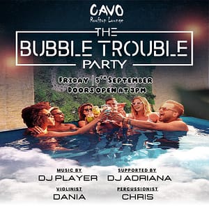 The Bubble Trouble Pool Party at Cavo Rooftop – Nightlife Cdxb.com Special Offers, Deals & Discounts in Canada